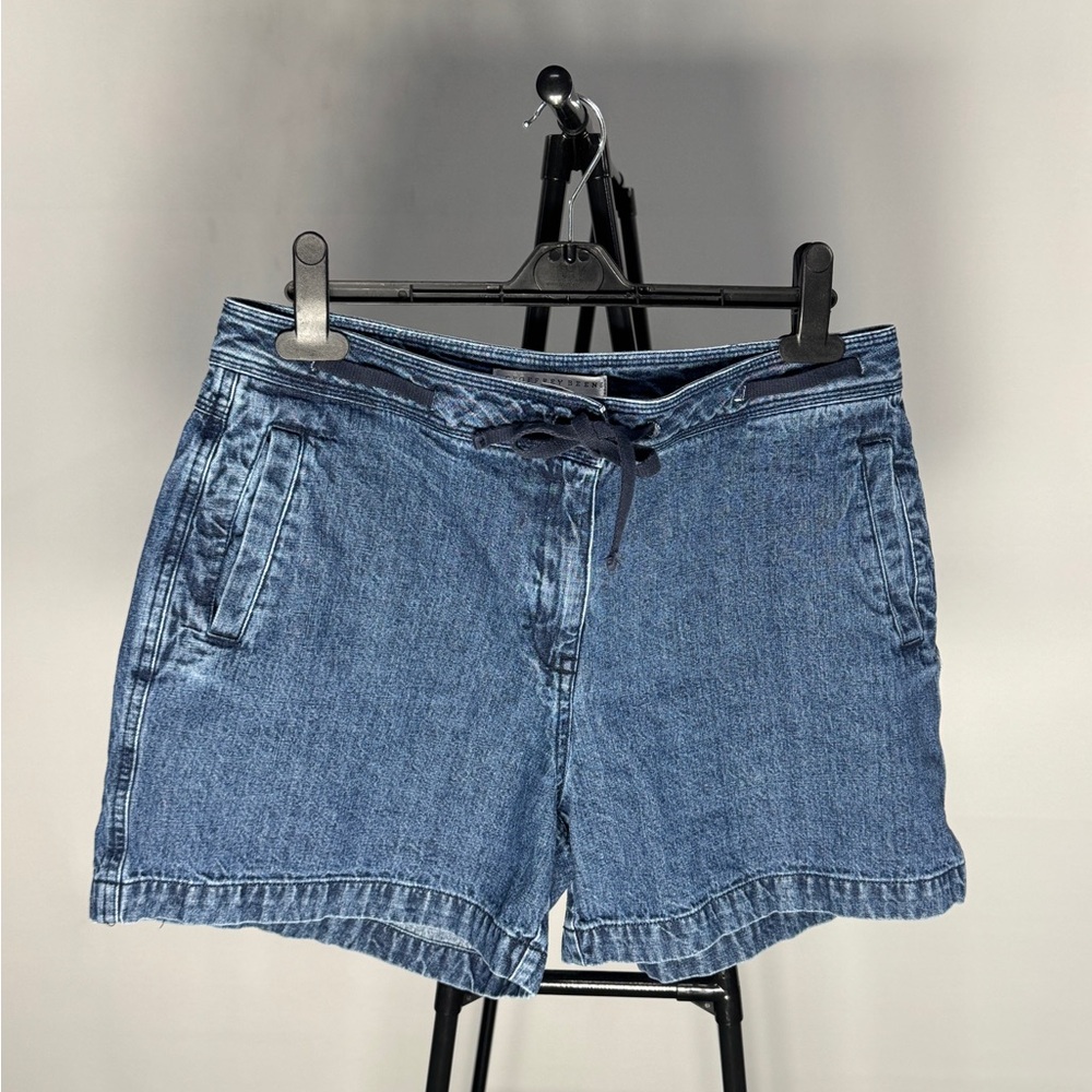 Denim Drawstring Women’s Shorts - Blue Geoffrey Beene